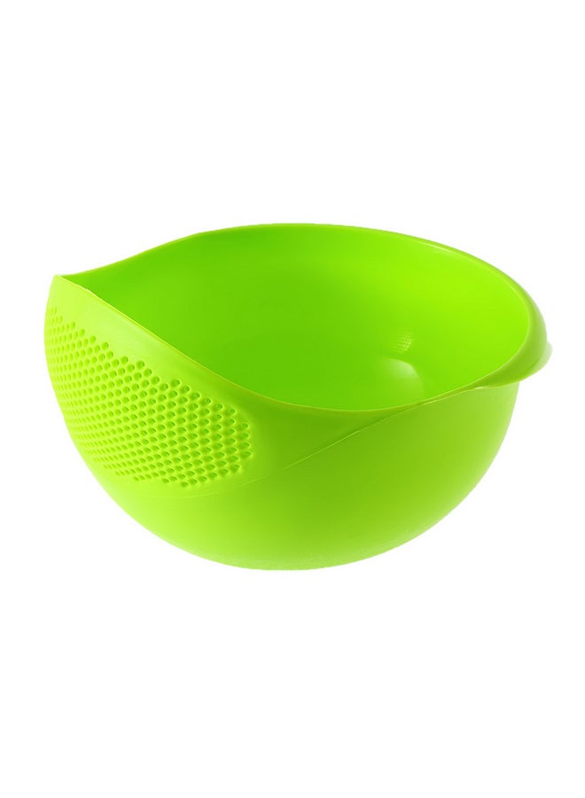 Generic Practical Rice Wash Colander Strainer Green  - Image 1