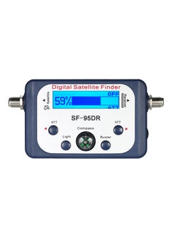 Mini Digital Satellite Finder Meter With LCD Display Digital Satfinder And Compass Blue