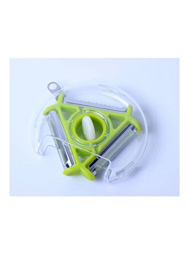 3 In 1 Multifunctional Vegetable Peeler And Grater Green/Clear - v1561450165/N26757084A_3