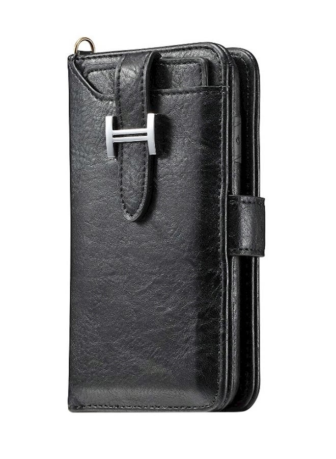 Protective Wallet Card Case Cover For Apple iPhone X/Xs Black  - Image 1