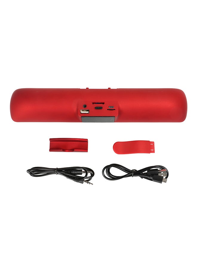 Stereo Wireless Bluetooth Speaker V5673 Red - Image 2