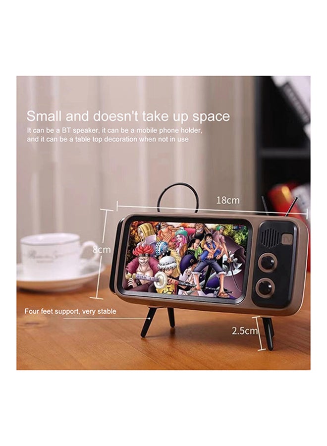 Retro Mini Portable Wireless Bluetooth Speaker V5694 Multicolour  - Image 2