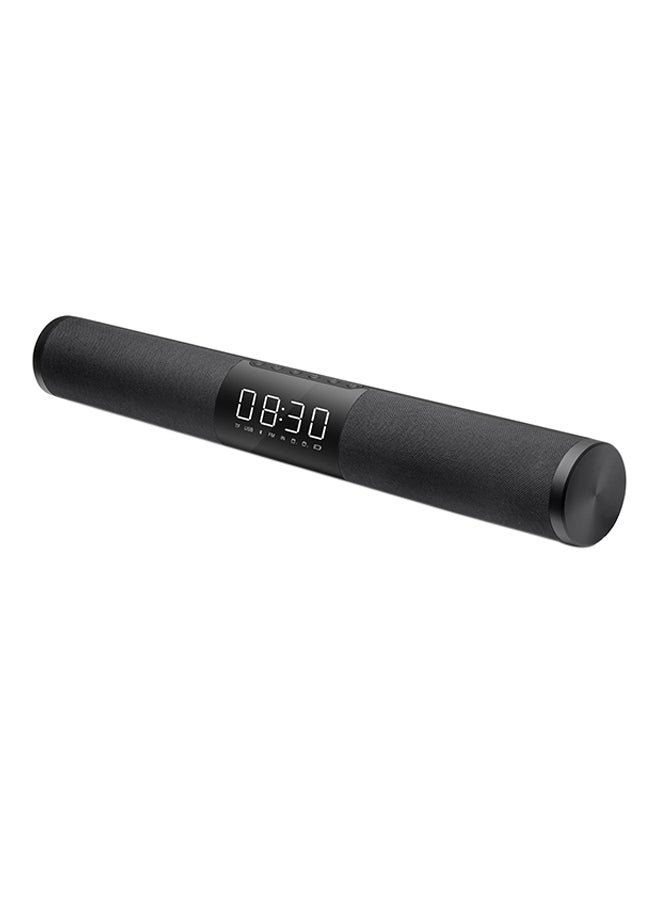 Mini Alarm Clock Bluetooth Bass Speaker V4808 Black - Image 1