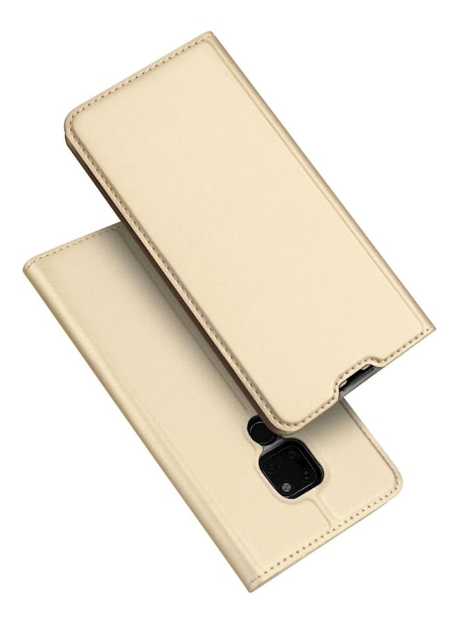Protective Wallet Card Case Cover For Huawei Mate 20 Gold  - Image 2