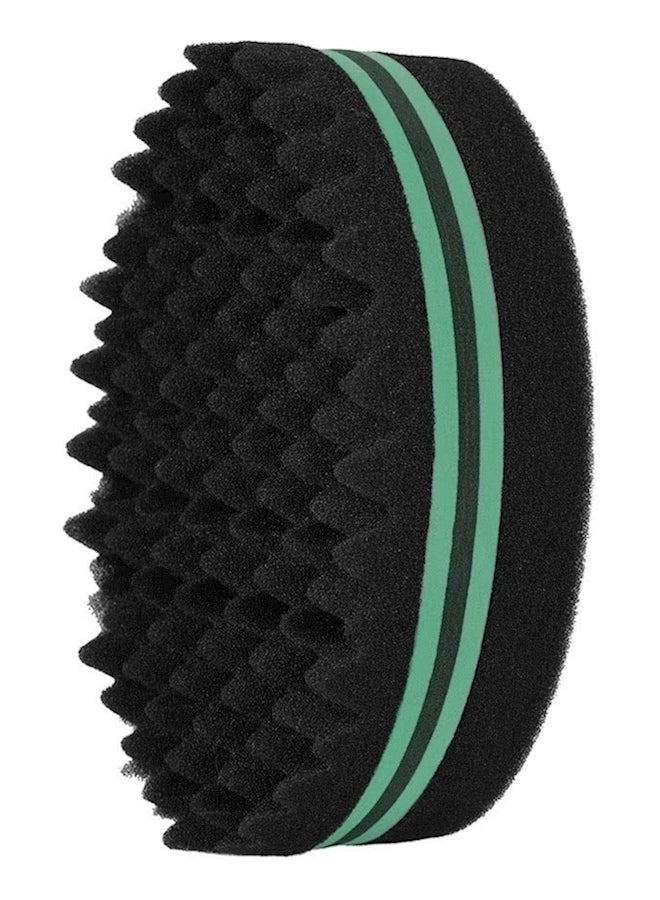 Double Sided Curly Sponge Hair Roller Black/Green - Image 2