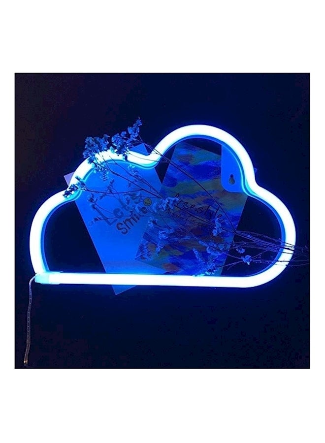 Generic Cloud Sign Wall Hanging Led Blue  - Image 4