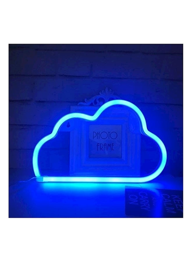 Generic Cloud Sign Wall Hanging Led Blue  - Image 2