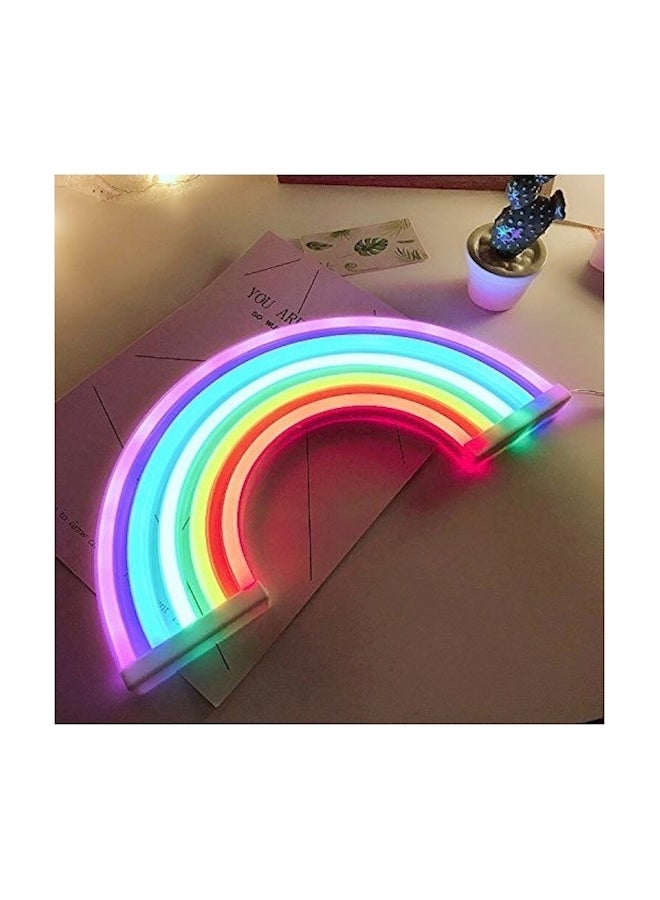 Led Rainbow Neon Sign Light Multicolour 30x16.5cm  - Image 3
