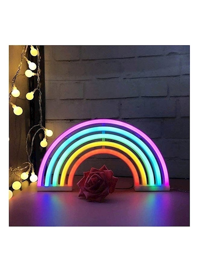 Led Rainbow Neon Sign Light Multicolour 30x16.5cm  - Image 5