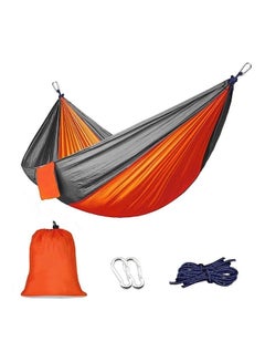 Generic Camping Double Hammock Orange/Grey  - Image 1