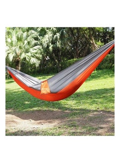 Generic Camping Double Hammock Orange/Grey  - Image 3