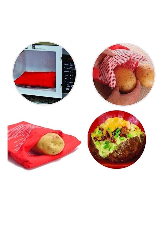Generic - Microwave Baking Bag Red 10x8inch - Image 1
