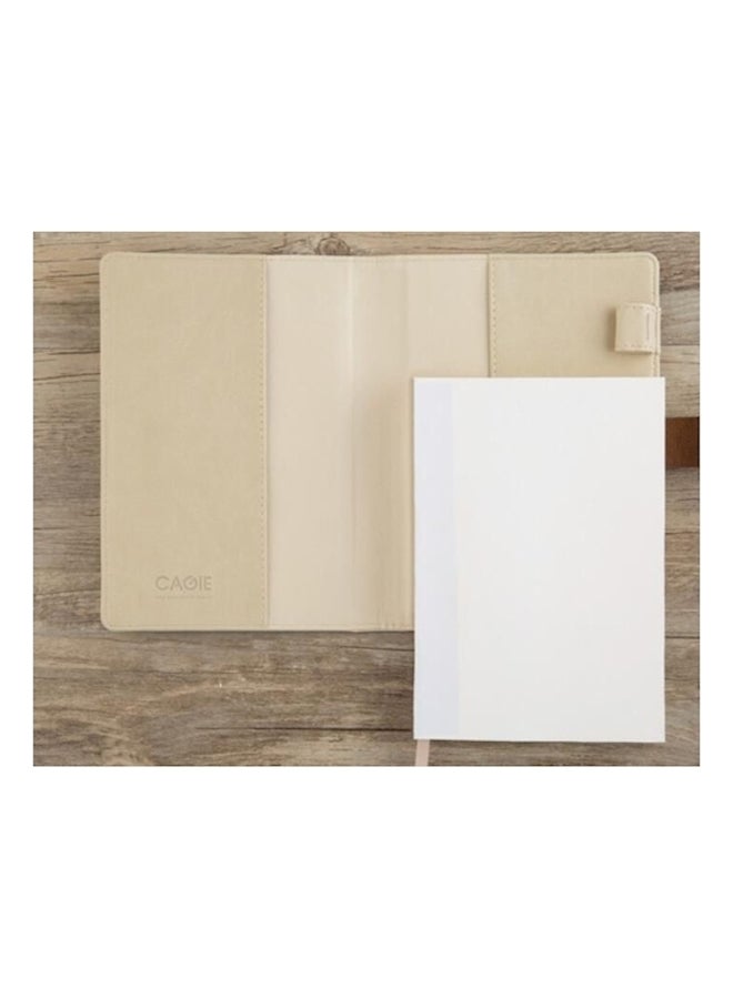 Combination Lock Cartoon Diary Notebook Beige/Brown/White - Image 3