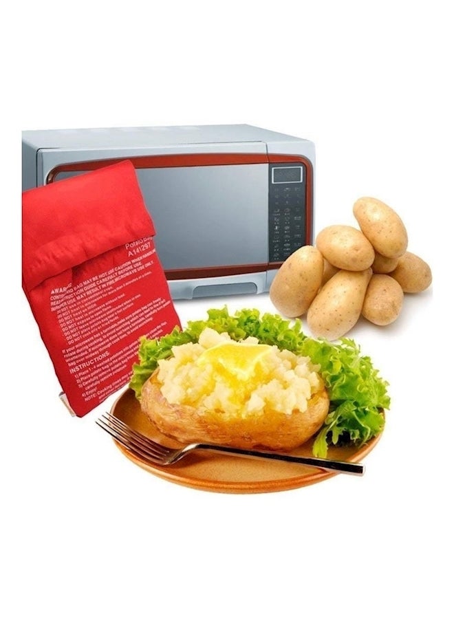 Generic - Microwave Baking Bag Red 10x8inch - Image 1