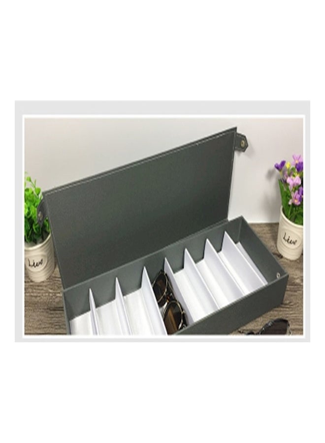 صندوق تخزين محمول للنظارات الشمسية أسود 17x5.5سم - Image 4