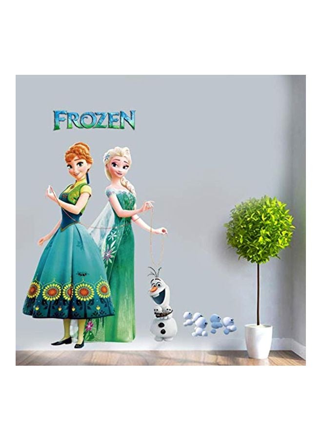 واي أن دي - ملصق جداري للأطفال بتصميم الملكة من فيلم كرتون "Frozen" للأطفال متعدد الألوان 2/29/1900سم - Image 1