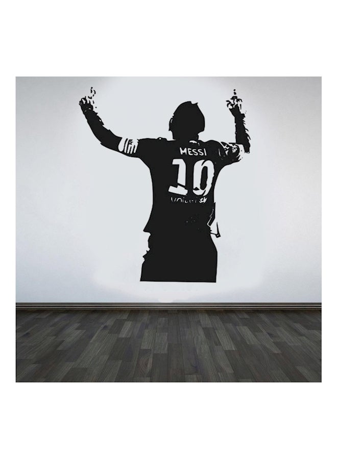 ملصق جداري مطبوع عليه لاعب كرة القدم ميسي أسود 40x55سم - Image 3