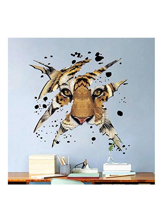 فيرف ملصق جداري خلفية للزينة على شكل رأس نمر متعدد الألوان 43x43سم - Image 3