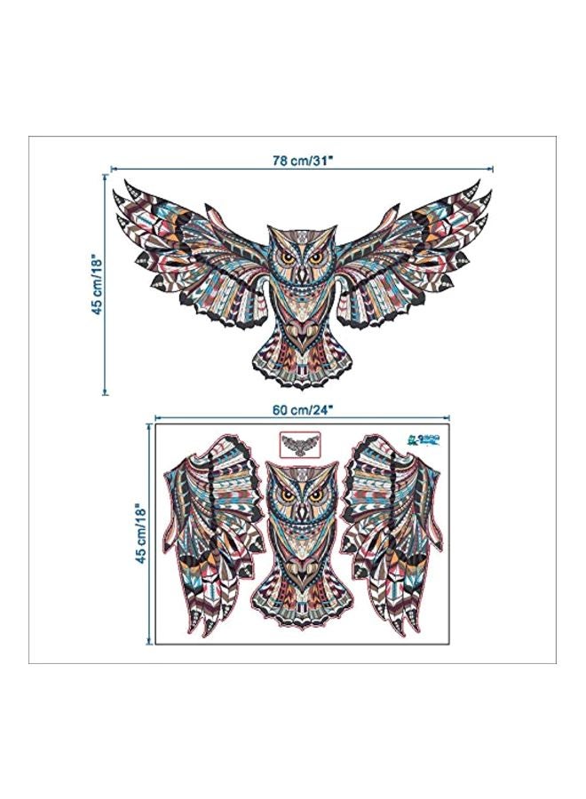 واي أن دي - ملصق جداري بتصميم بومة لتزيين خلفية غرفة المعيشة متعدد الألوان 45x60Ø³Ù†ØªÙŠÙ…ØªØ± - Image 1
