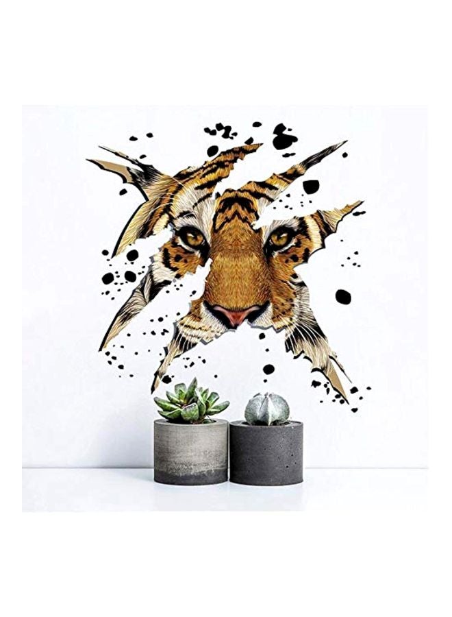 فيرف ملصق جداري خلفية للزينة على شكل رأس نمر متعدد الألوان 43x43سم - Image 1