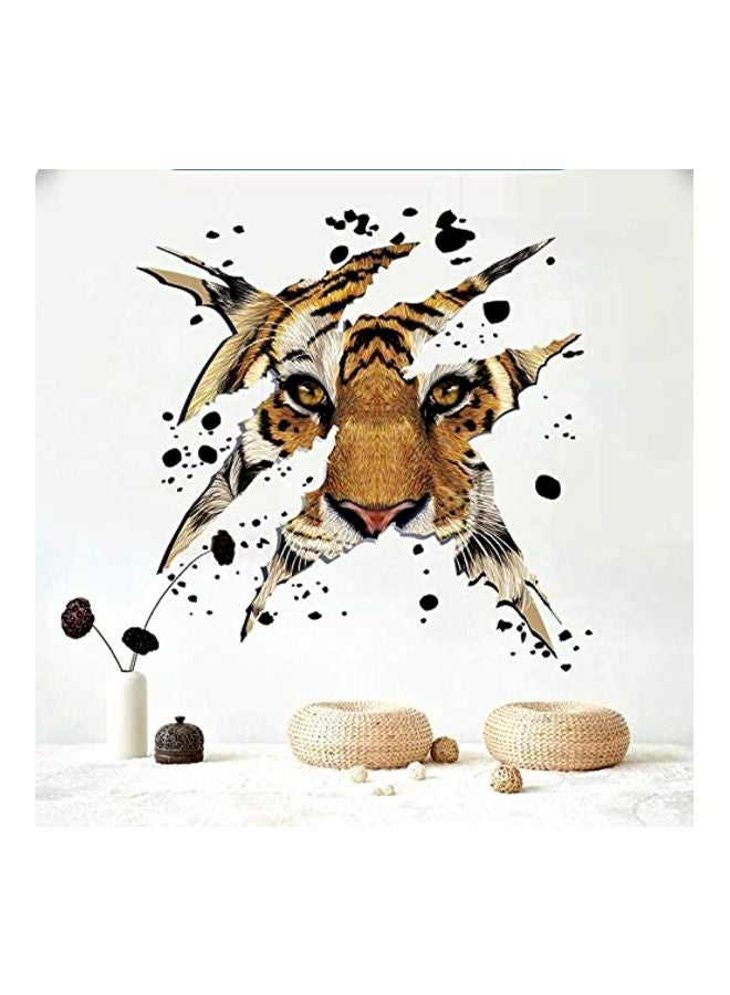 فيرف ملصق جداري خلفية للزينة على شكل رأس نمر متعدد الألوان 43x43سم - Image 2