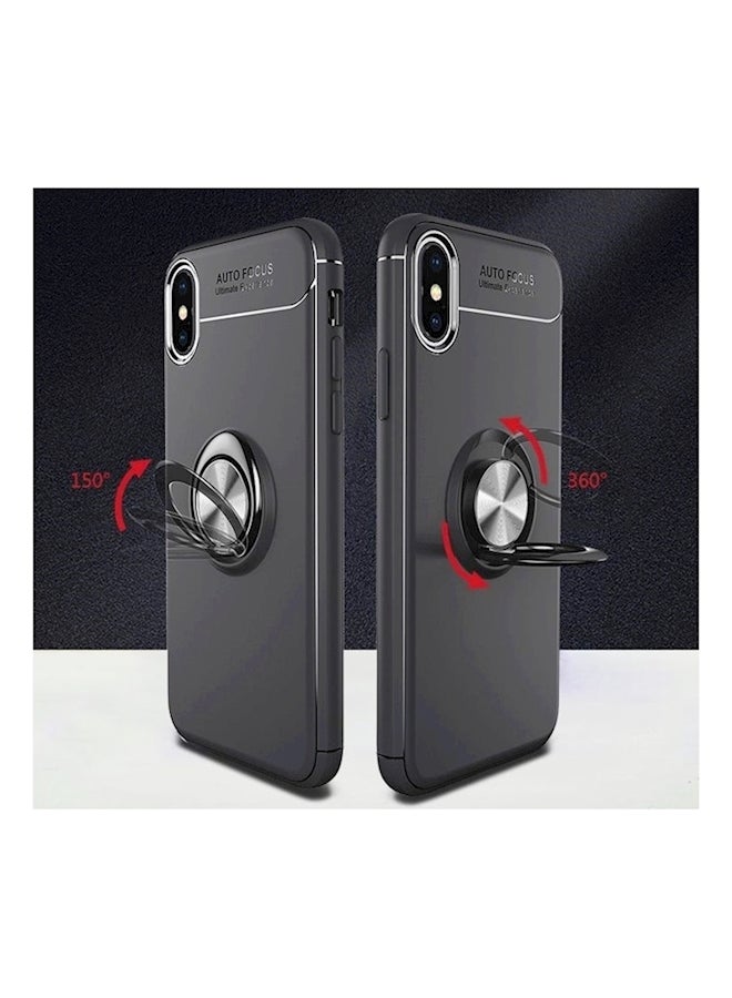 C-KU Protective Case Cover With Kickstand For Apple iPhone X/Xs Black  - Image 4