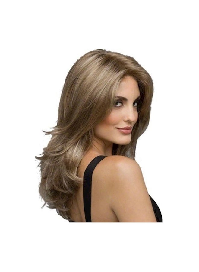 اتش بي تي كيو شعر مستعار زغبي طويل بني - Image 2