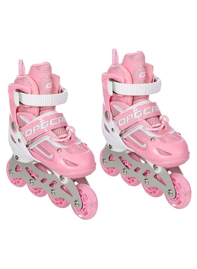 Top Gear TG-9006 Skate Shoes with Protection Set, Pink/White - Image 1