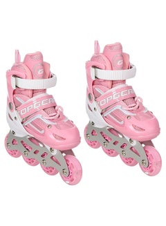 Generic Top Gear TG-9006 Skate Shoes with Protection Set, Pink/White, size: Large  - Image 1