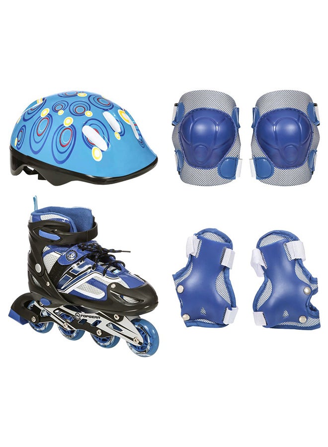 Top Gear TG-9006 Skate Shoes with Protection Set, Blue/Black/Grey - Image 2