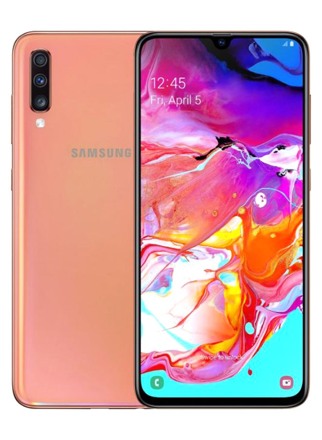 Samsung - Galaxy A70 Dual SIM Orange 6GB RAM 128GB 4G - Image 1