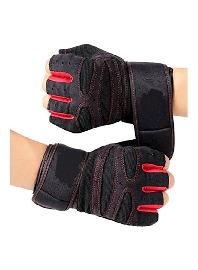 Anti-Slip Adjustable Velcro Strap Weightlifting Gloves XL - v1561467316/N24042787A_1