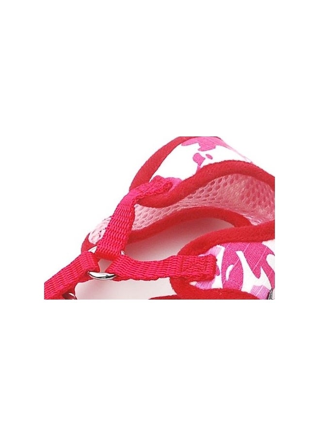 Generic Adjustable Nylon Pet Harness With Lead Red  - Image 2