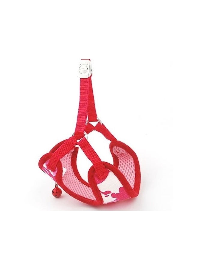 Generic Adjustable Nylon Pet Harness With Lead Red  - Image 3