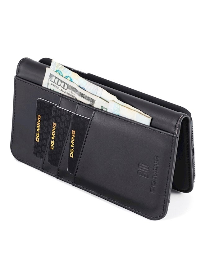 Protective Wallet Card Case Cover For Apple iPhone X/Xs Black  - Image 4