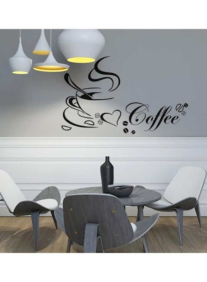 Removable Cups Wall Stickers Black 40x65cm - Image 3