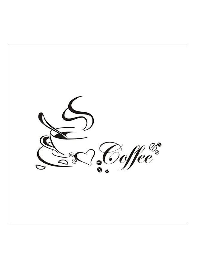 Removable Cups Wall Stickers Black 40x65cm - Image 4