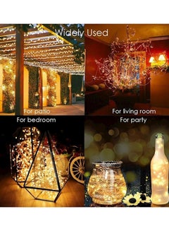 gluckluz Pack Of 4 200 Led Solar String Light Yellow 560grams  - Image 3