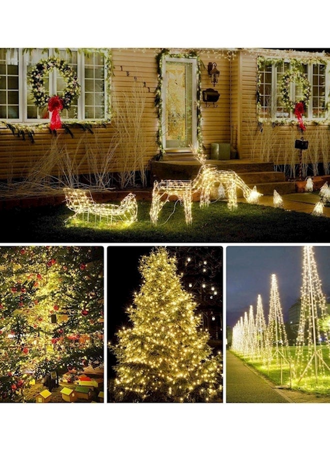gluckluz - Pack Of 4 200 Led Solar String Light Yellow 560grams - Image 1