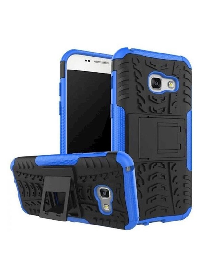 Protective Case Cover With Kickstand For Samsung Galaxy Galaxy A5 (2017 Version) Black/Blue