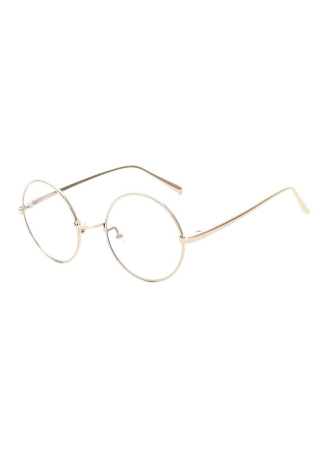 Generic Metal Silver Frame Flat Glasses Korean Style Round  Lens Frame Eyewear  - Image 3