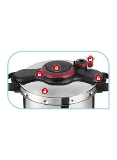 Tefal Clipsominut Easy Pressure Cooker Silver/Black/Red 9.0Liters  - Image 2