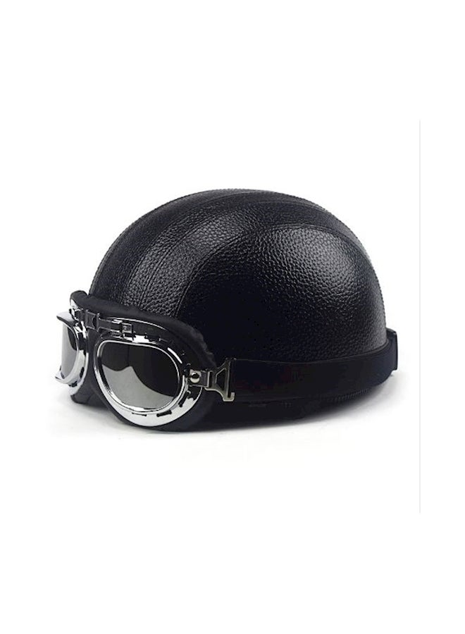 Generic Motorcycle Helmet With Visor Goggles  - Image 3
