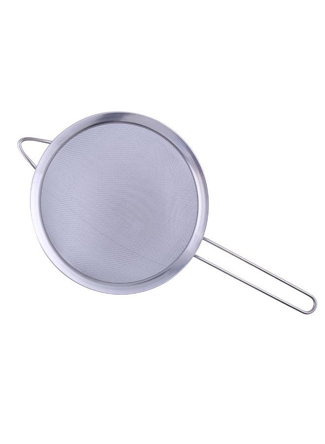 Fine Mesh Oil Strainer Silver 16cm - Image 1