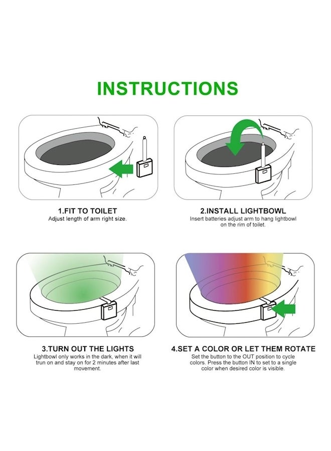TOPLUS Motion Activated Toilet Night White 60grams - Image 4