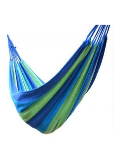 Generic Outdoor Camping Hammock Blue/Green 200x80cm  - Image 1