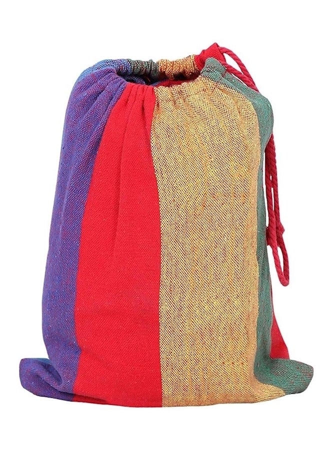 Generic 2 Person Camping Hammock With Backpack Multicolour 110x60inch  - Image 2