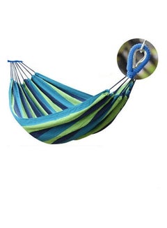 Generic Outdoor Camping Hammock Blue/Green 200x80cm  - Image 2