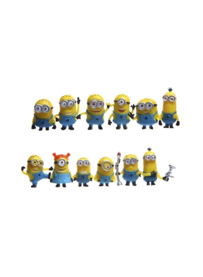Generic - 12 Piece Set Despicable Me 2 Minion Toy Set 2.5-3.5cm - Image 1