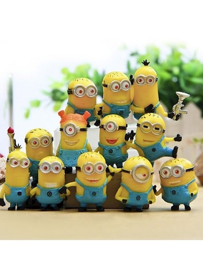 Generic - 12 Piece Set Despicable Me 2 Minion Toy Set 2.5-3.5cm - Image 1
